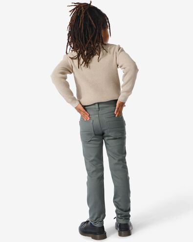 pantalon enfant jogdenim modèle skinny vert 104 - 30776238 - HEMA