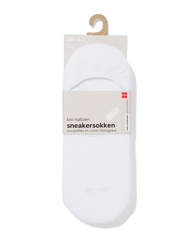 heren sneakersokken - 5 paar wit wit - 1000018846 - HEMA