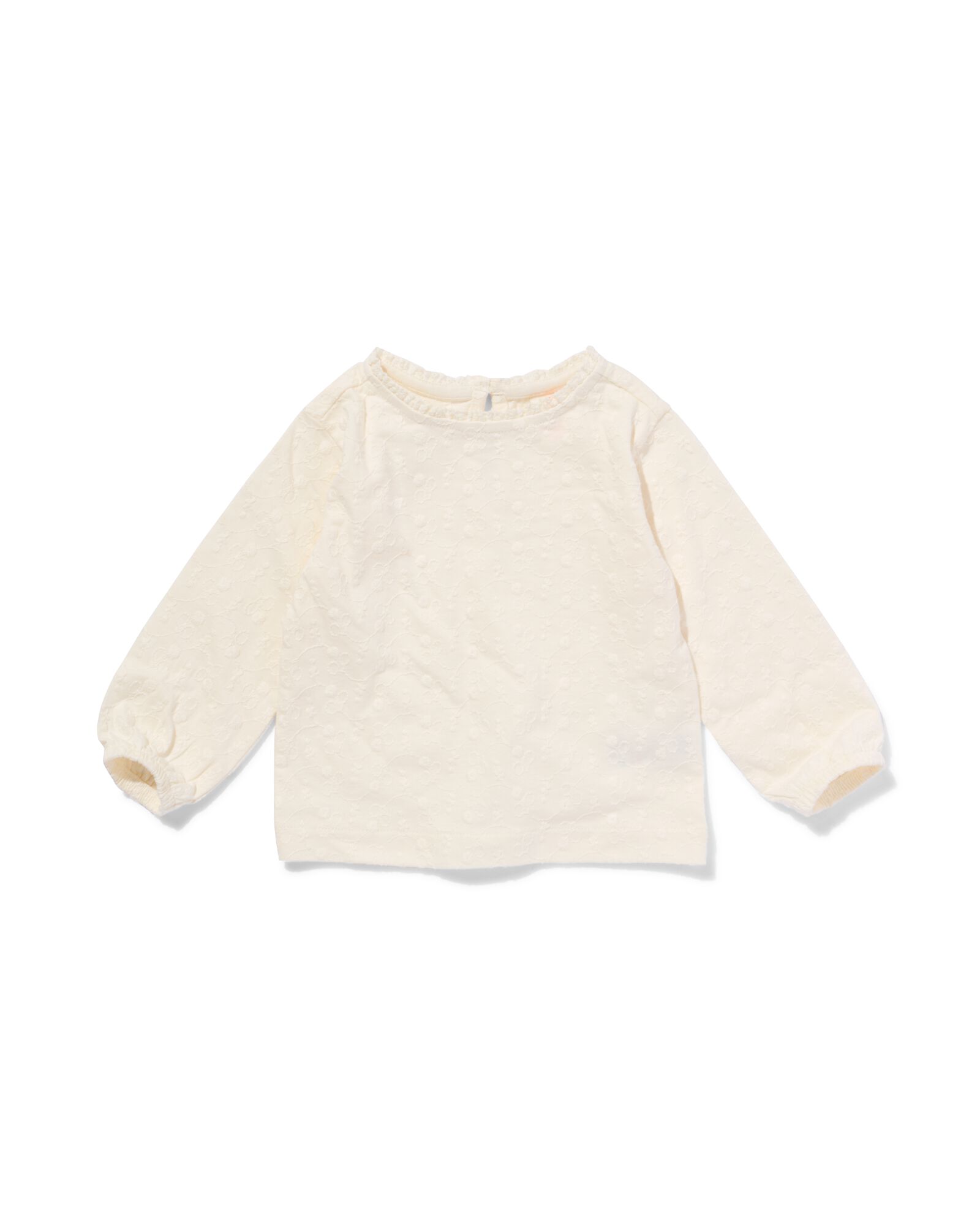 t-shirt b&eacute;b&eacute; broderie blanc cass&eacute; blanc cass&eacute; - 33084660OFFWHITE - HEMA