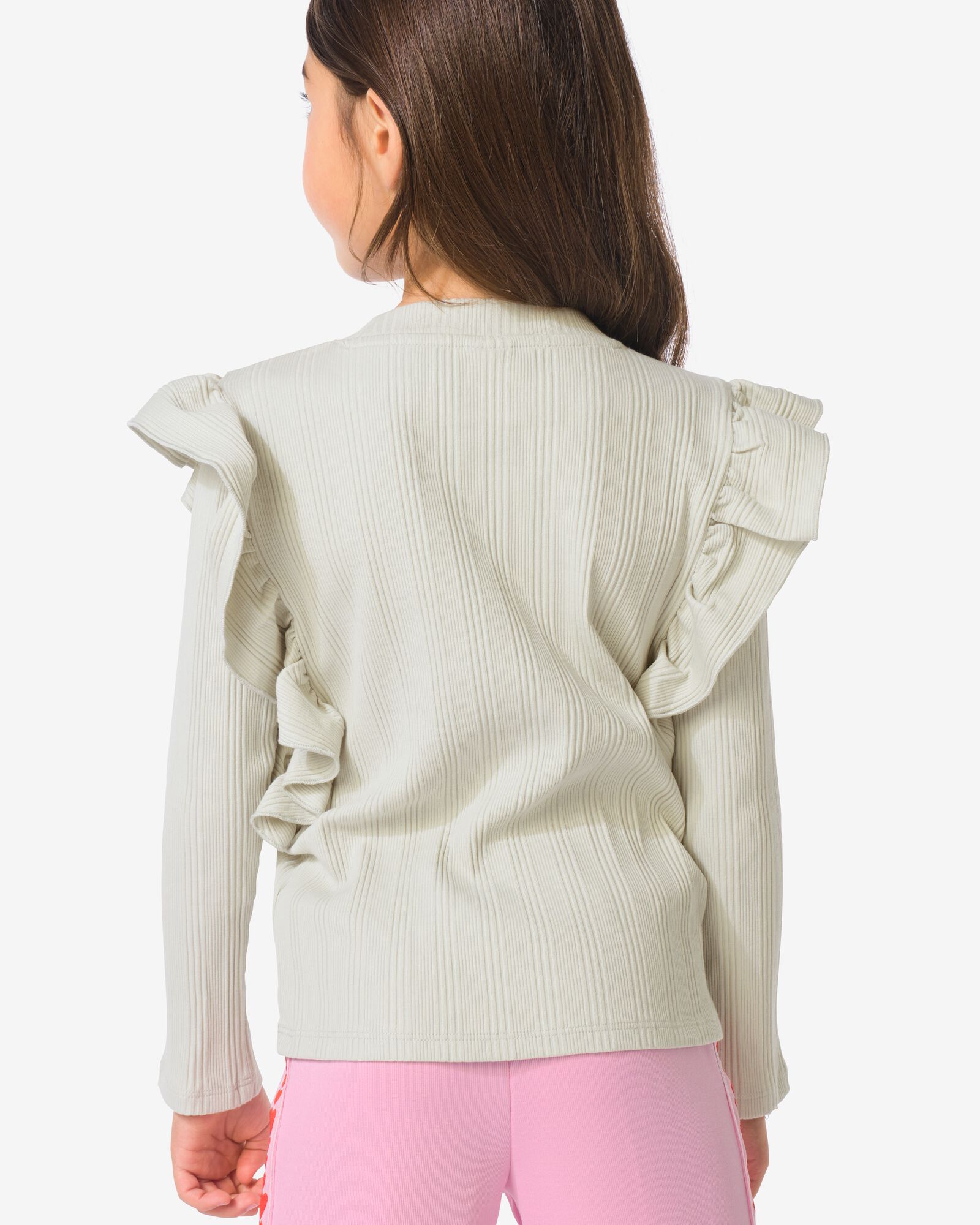 kinder T-shirt rib  groen groen - 30841914GREEN - HEMA