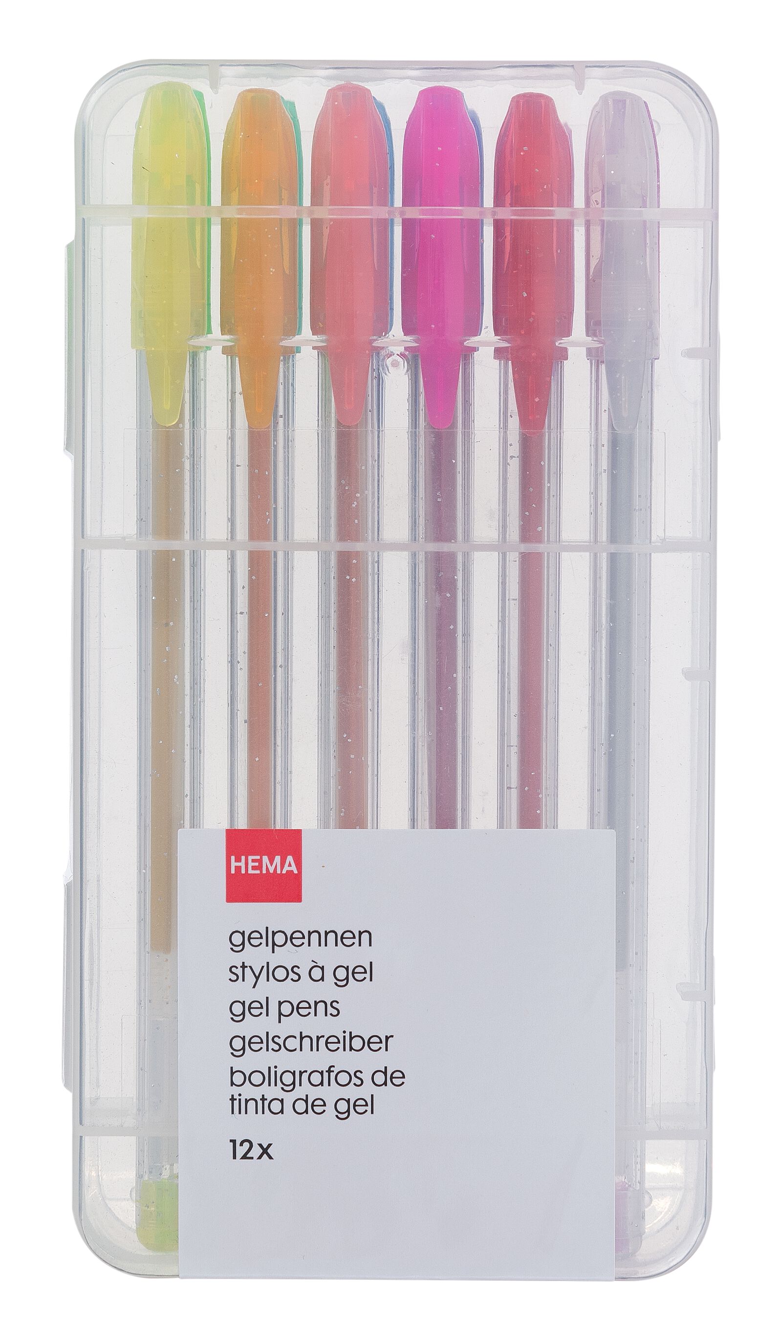 12er-Pack Glitzer-Gelschreiber - 14422320 - HEMA