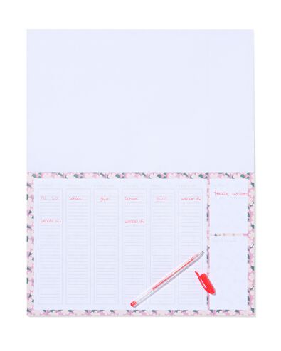 sous-main papier fleurs  - 14102315 - HEMA