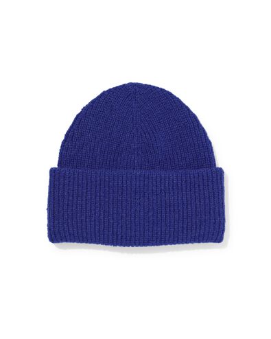damesmuts rib blauw - 16451072 - HEMA