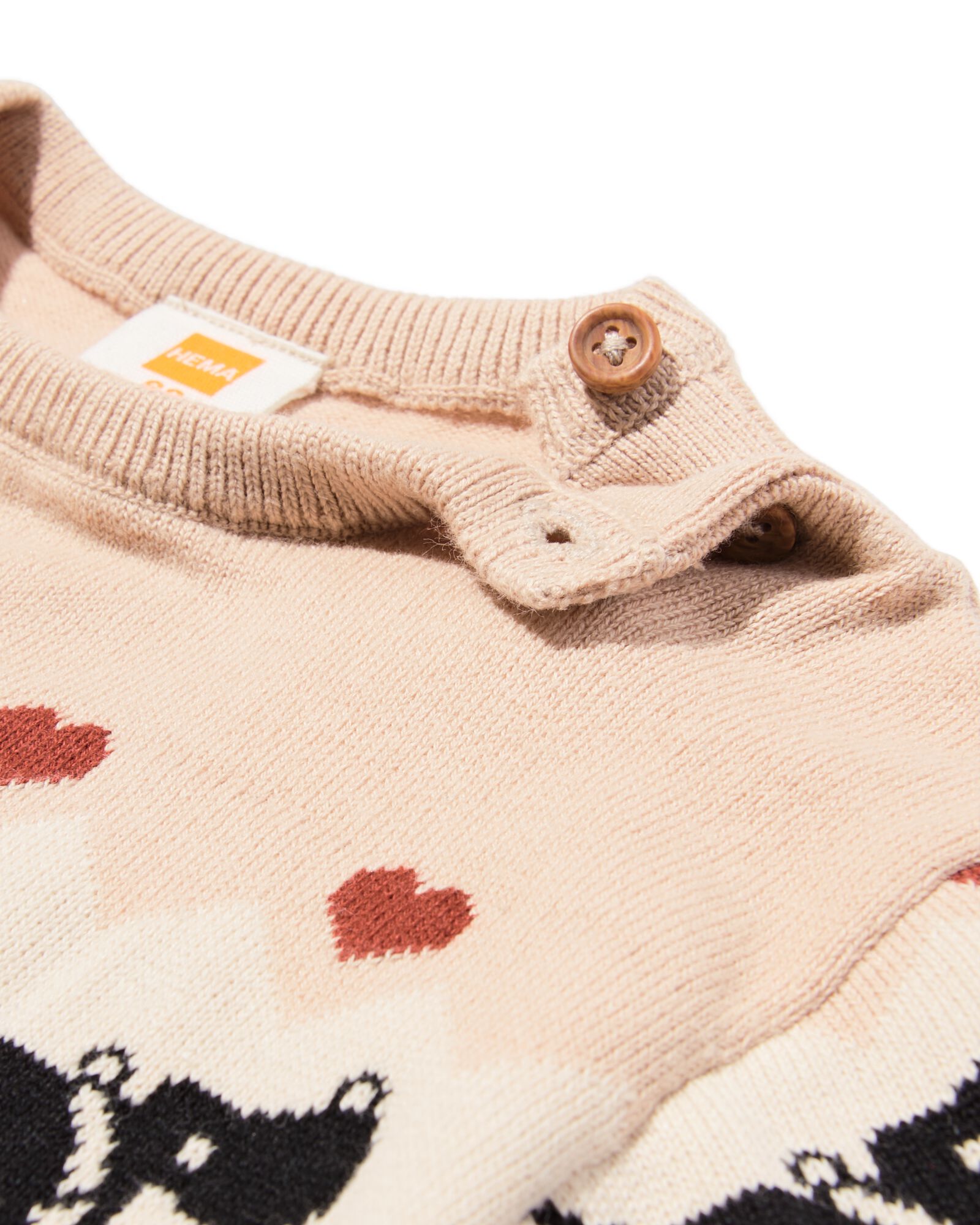 Takkie newborn trui  lichtbruin - 33434520LIGHTBROWN - HEMA