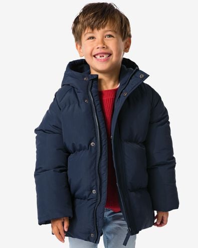 jas gewatteerd donkerblauw - 30785401DARKBLUE - HEMA