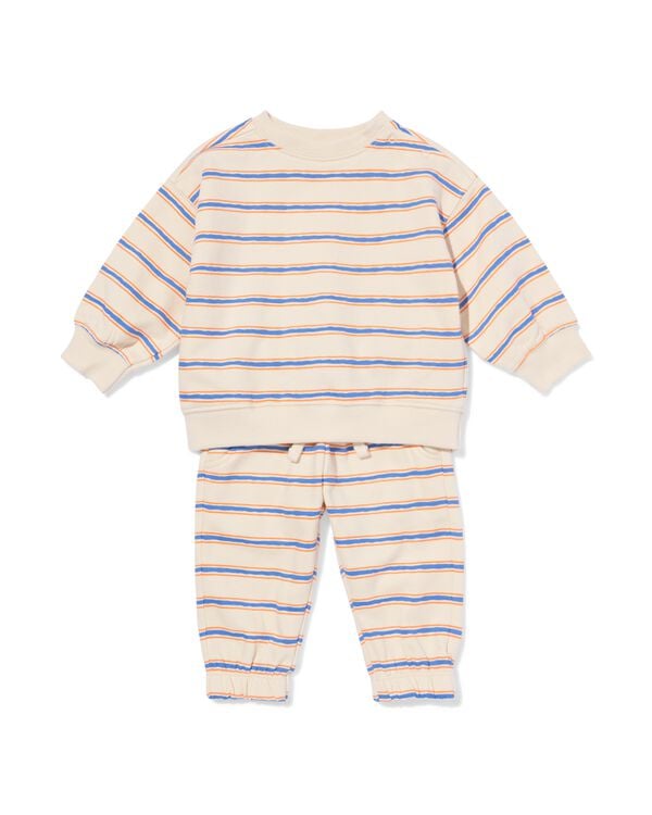 babykledingset comfy fit strepen ecru ecru - 33185070ECRU - HEMA