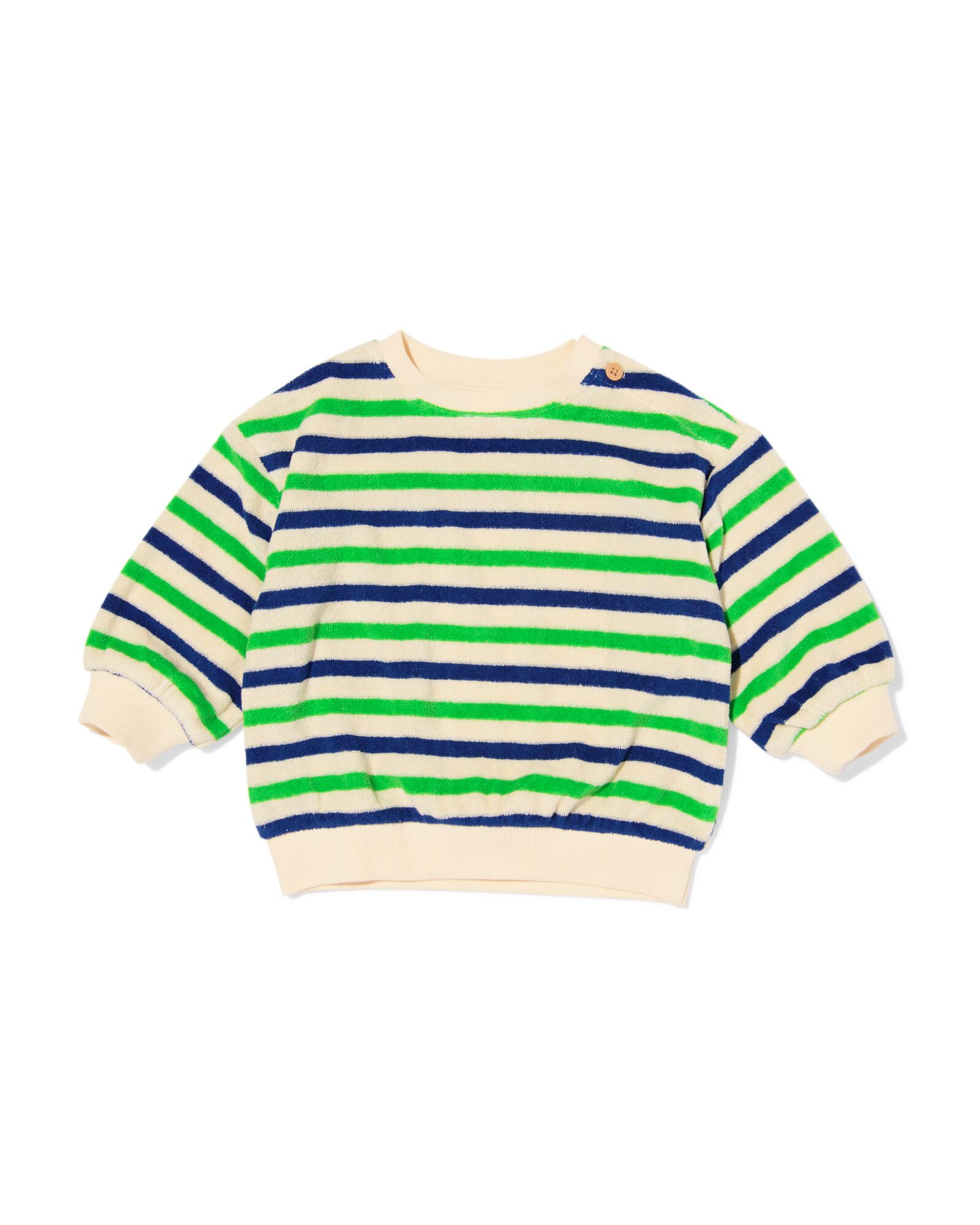 pull b&eacute;b&eacute; tissu &eacute;ponge rayures &eacute;cru &eacute;cru - 33175670ECRU - HEMA