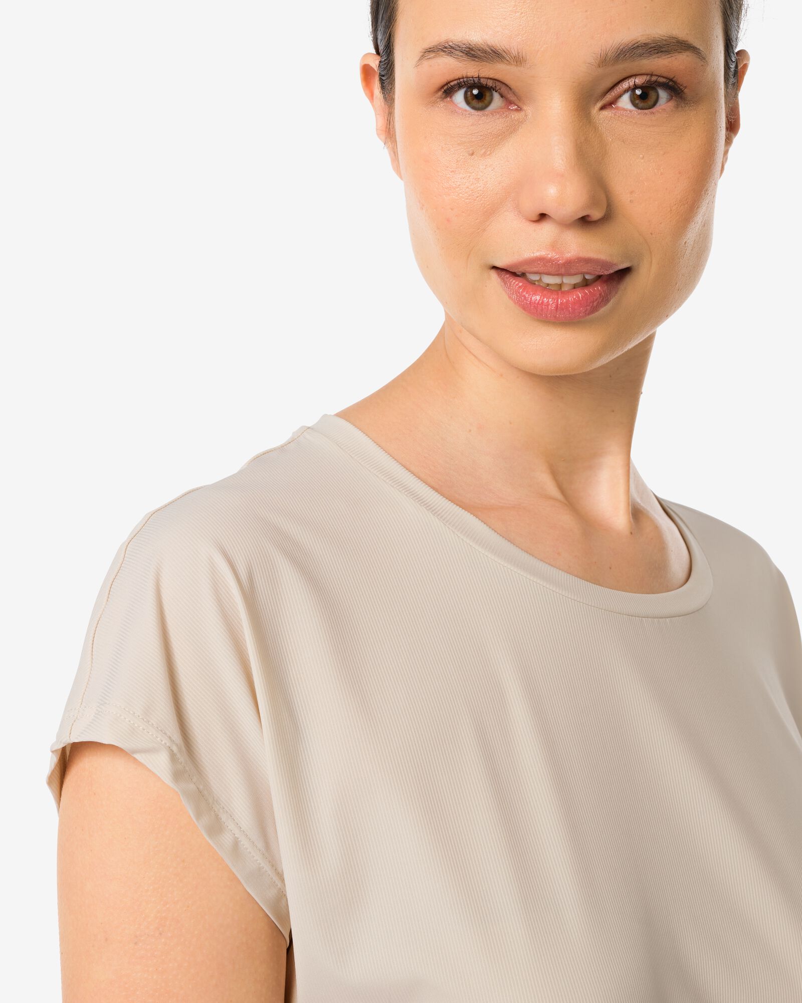 dames sportshirt creme creme - 36050036CREAM - HEMA