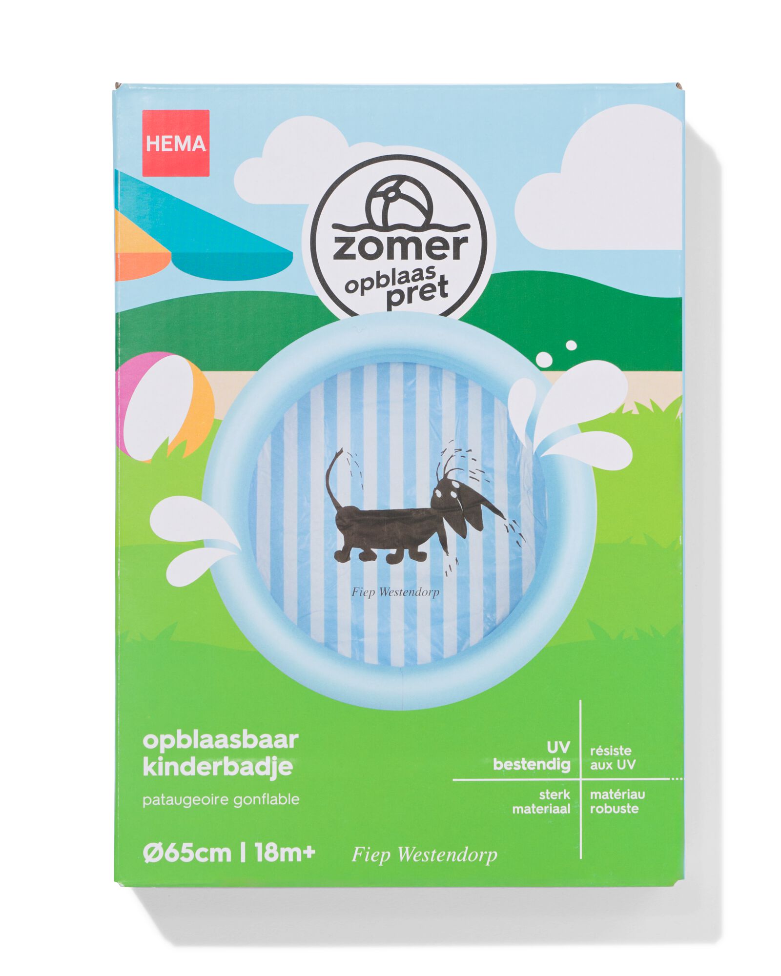 piscine Takkie Ø 65 cm bleu - 15800211 - HEMA