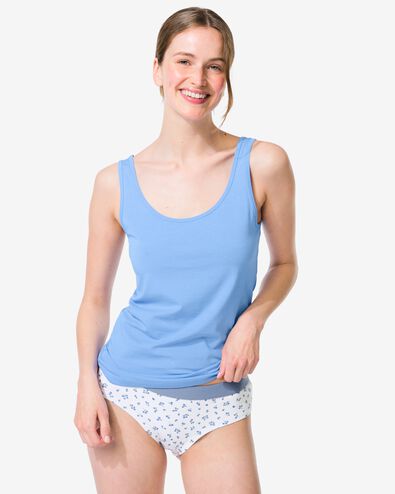 dameshemd katoen blauw blauw - 19608560BLUE - HEMA