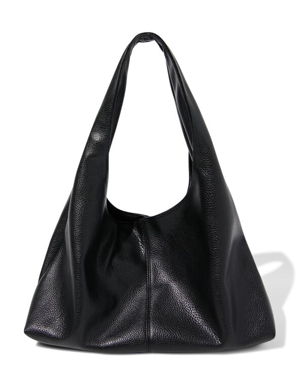 sac &agrave; bandouli&egrave;re en simili-cuir noir - 18750000 - HEMA