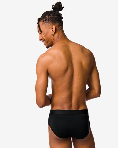 2 slips homme coton real lasting noir - 1000009785 - HEMA