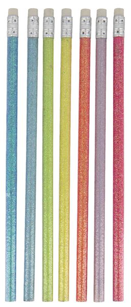 7er-Pack Bleistifte, Glitter - 14590156 - HEMA