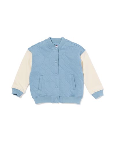 gilet enfant jersey c&oelig;urs bleu bleu - 30847705BLUE - HEMA