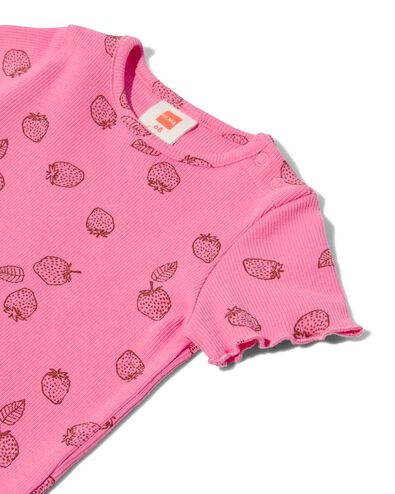Baby-T-Shirt, Feinripp rosa 86 - 33077935 - HEMA