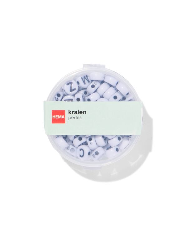 doosje kralen rond letters - 15900555 - HEMA