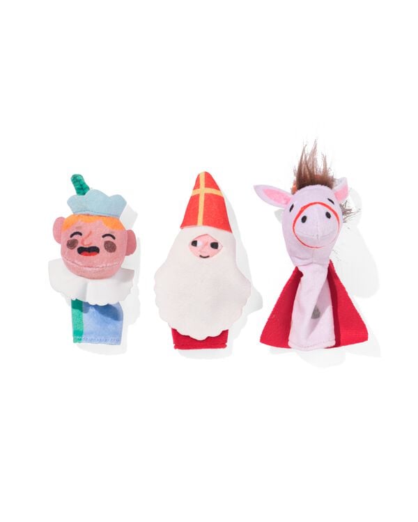 marionnettes à doigt Saint-Nicolas- 3 pièces - 25940043 - HEMA