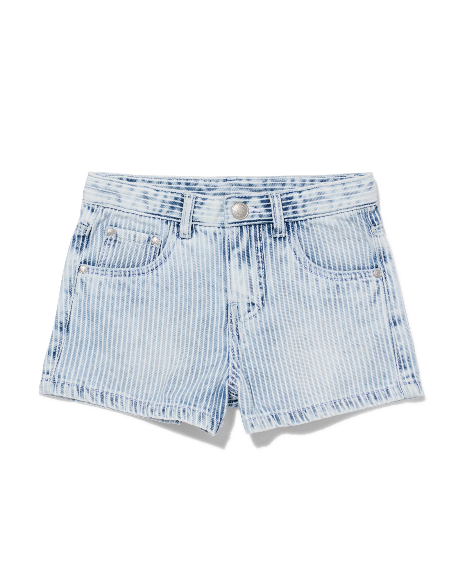 Kindershorts mit Streifenmuster hellblau - 30897137LIGHTBLUE - HEMA