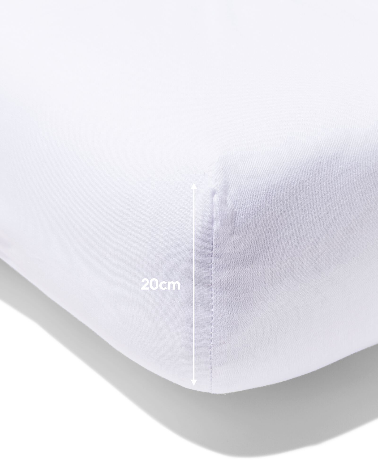 drap-housse coton 140x200 blanc - HEMA