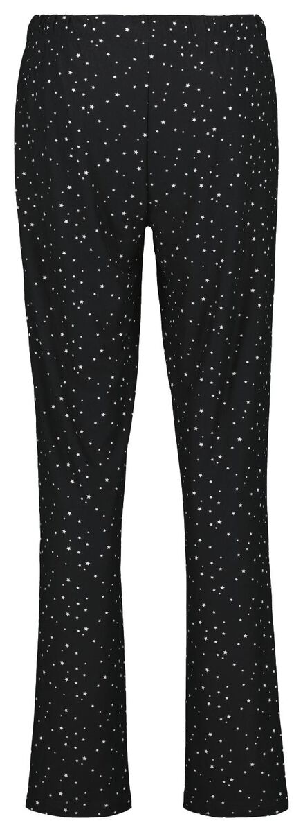 Damen-Pyjama, Sterne schwarz M - 23421052 - HEMA