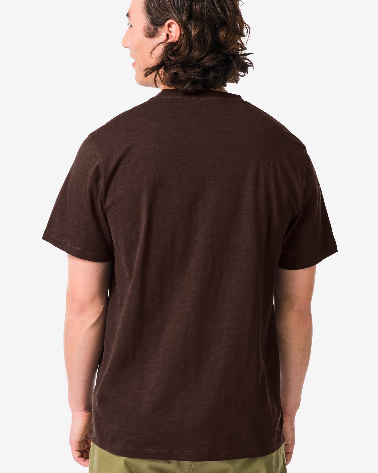 Herren-T-Shirt Jaap aus Slub-Jersey braun braun - 2178870BROWN - HEMA