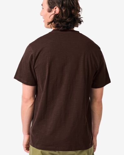 Herren-T-Shirt Jaap aus Slub-Jersey braun braun - 2178870BROWN - HEMA