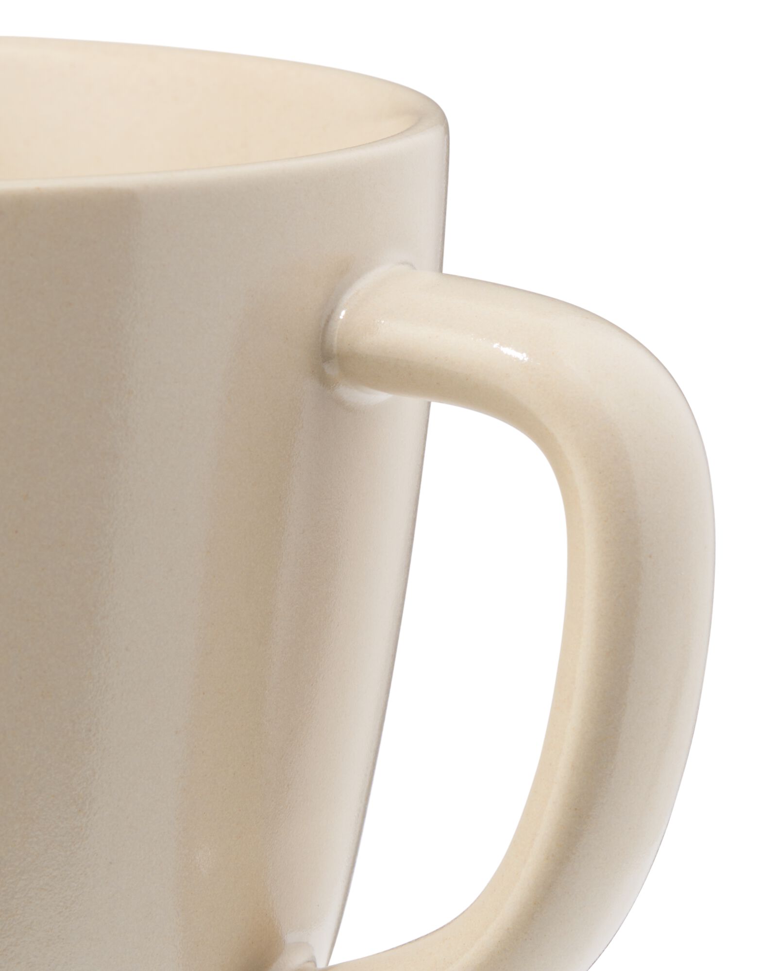 cappuccinomok 325ml Puur aardewerk gebroken wit - 80660316 - HEMA