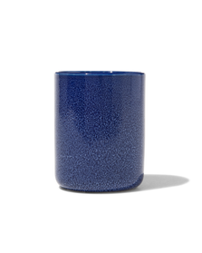 Zahnbürstenhalter, Keramik, reaktive Glasur, blau, Ø 8 x 10 cm - 80330007 - HEMA