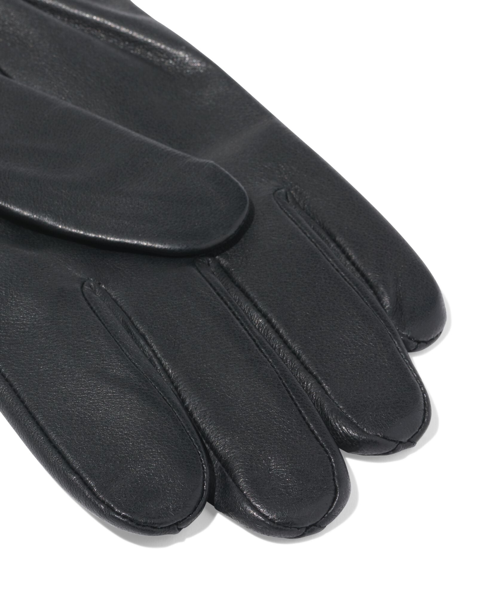 herenhandschoenen leer zwart zwart - 16500075BLACK - HEMA