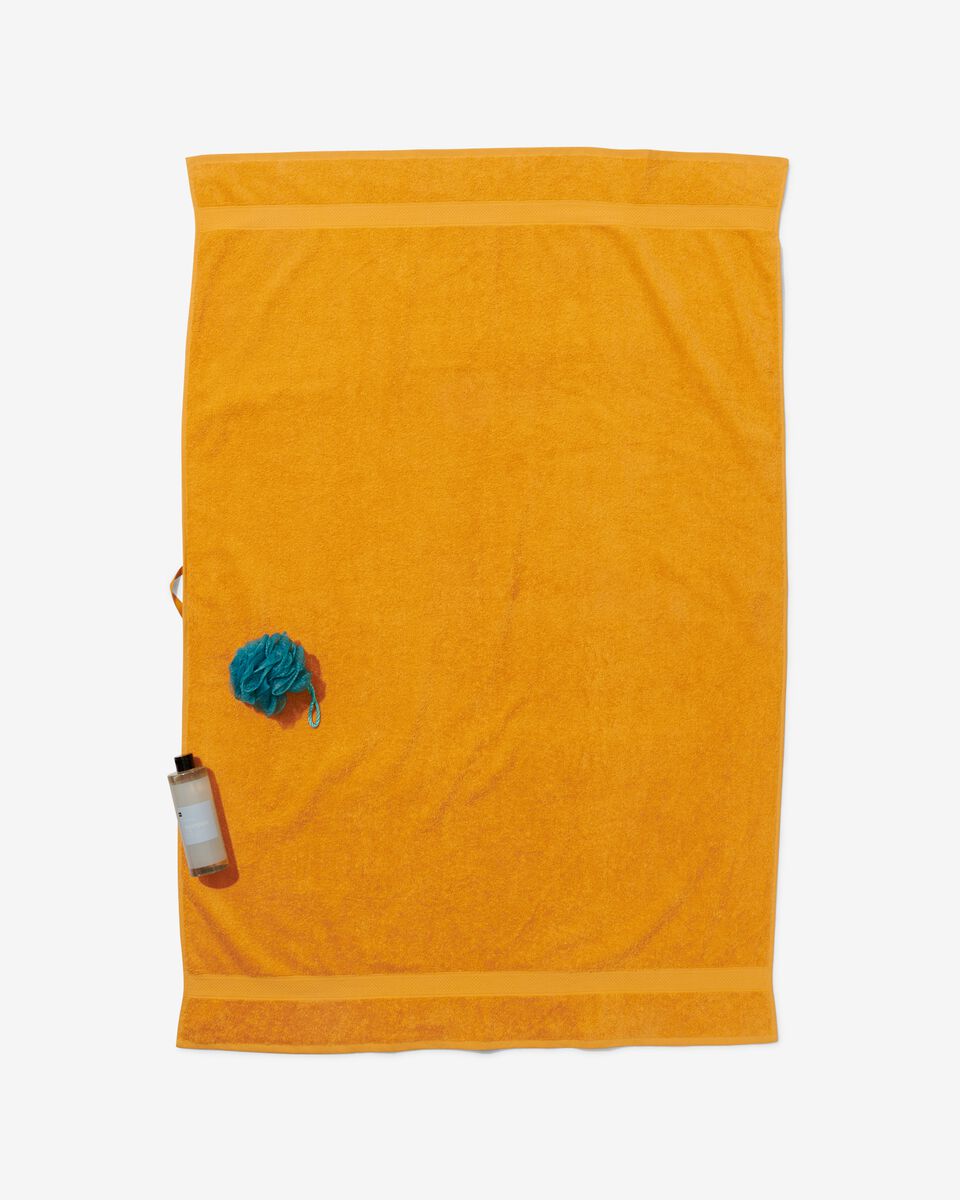handdoek 100x150 zware kwaliteit okergeel - 5230078 - HEMA