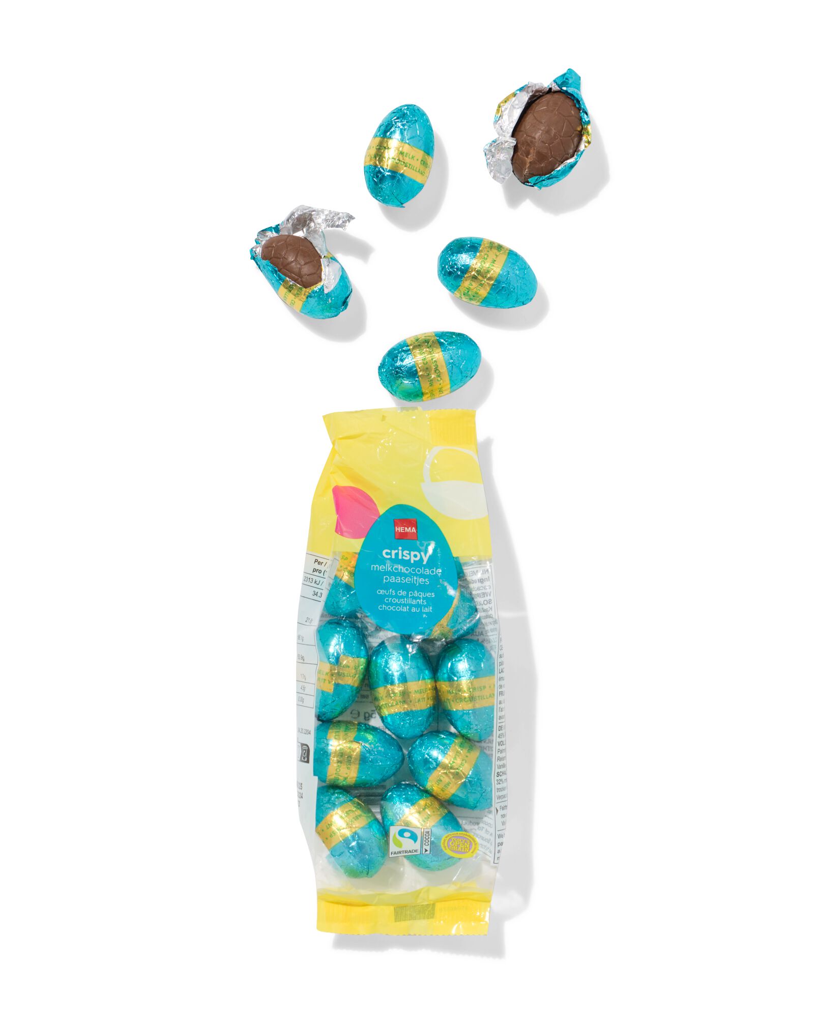 oeufs en chocolat au lait crisp 175g - 24202204 - HEMA