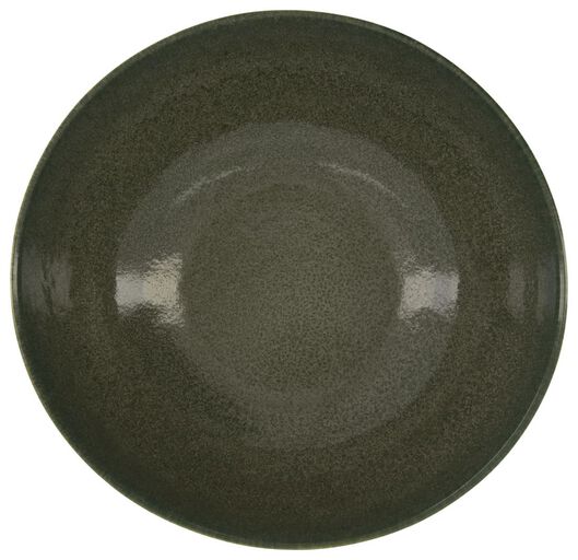 Salatschüssel Porto, reaktive Glasur, olivgrün, 26 cm - 9602384 - HEMA