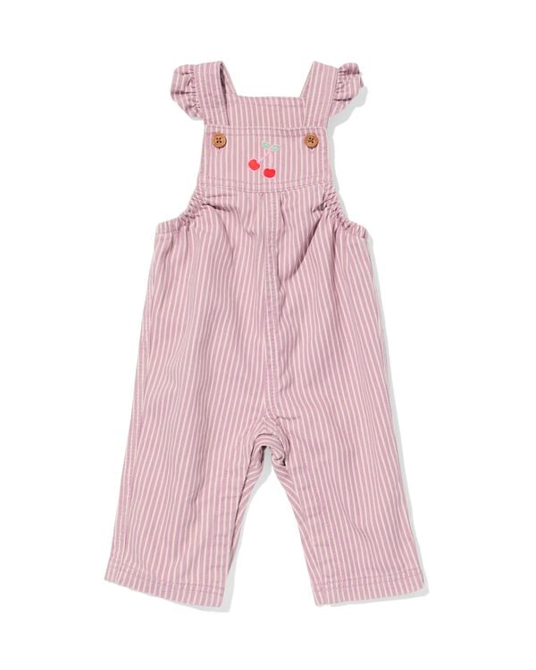 babyjumpsuit strepen paars paars - 33071870PURPLE - HEMA