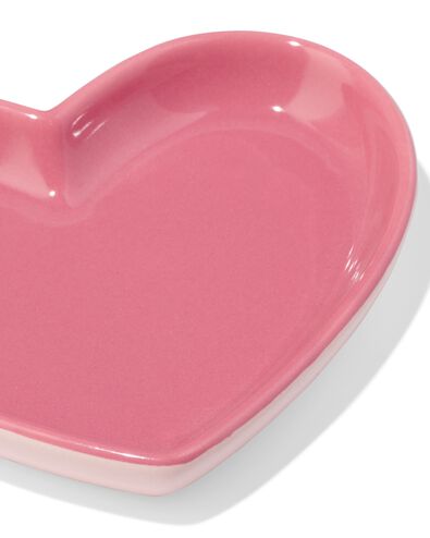 plat c&oelig;ur c&eacute;ramique rose - 61100260 - HEMA
