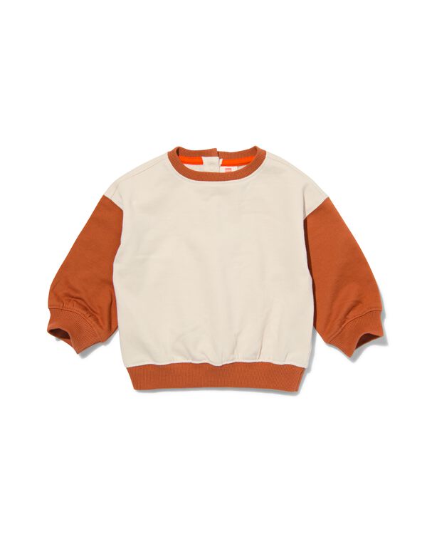 baby sweater avec blocs de couleur marron marron - 33179540BROWN - HEMA