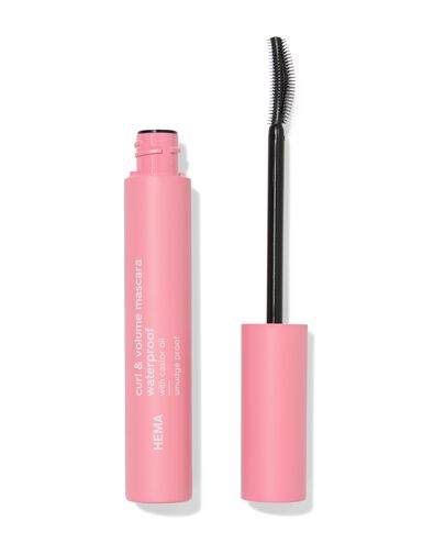 mascara volume et courbes waterproof noir - 11210373 - HEMA
