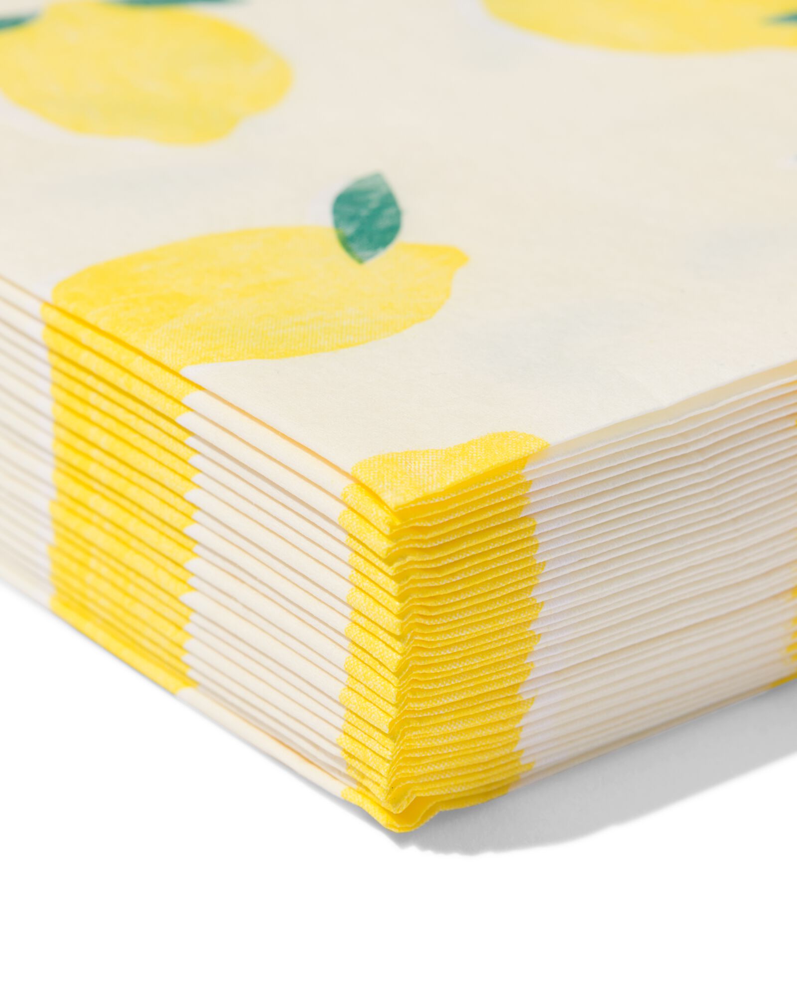 Servietten 33 &times; 33 cm, Papier, Zitrone &ndash; 20 St&uuml;ck - 14250376 - HEMA