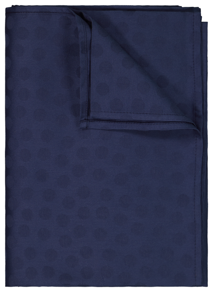 Damast-Tischdecke, 140 x 250 cm, Baumwolle, blau, Punkte - 5300087 - HEMA