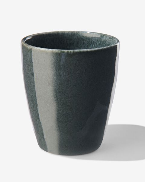 Becher Porto, 8 cm, reaktive Glasur, schwarz - 9602033 - HEMA