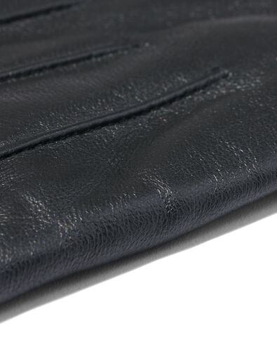 Herren-Handschuhe, touchscreenfähig, Leder schwarz XL - 16580119 - HEMA