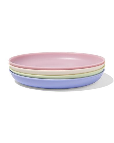 assiette &Oslash;18,5cm plastique - 4 pi&egrave;ces - 80650228 - HEMA