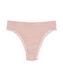 string femme sans coutures avec dentelle côte rose pâle XL - 19610808 - HEMA