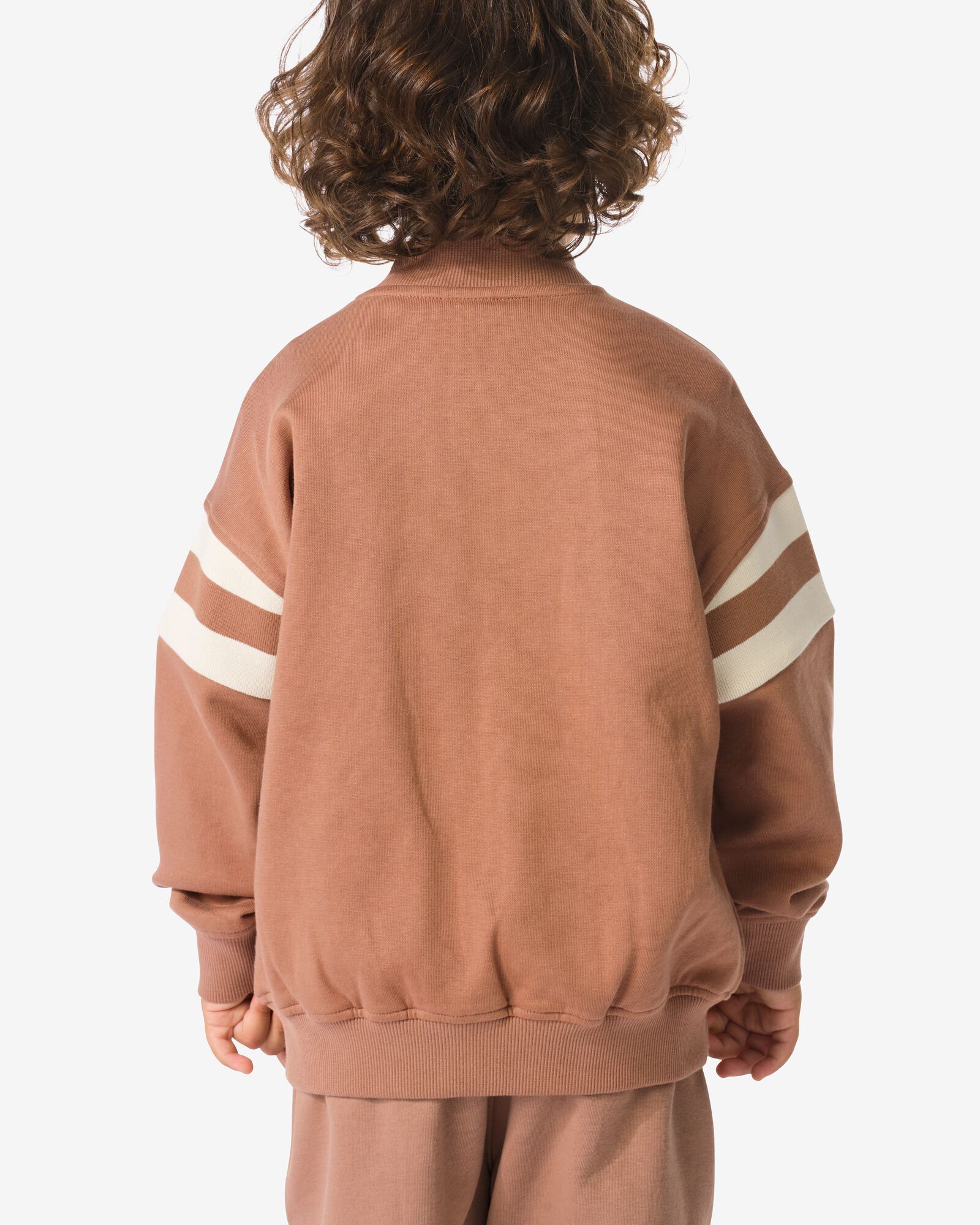Kinder-Sweatjacke mit Farbkontrasten braun braun - 30744801BROWN - HEMA