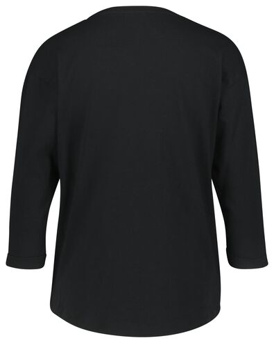 dames t-shirt zwart - 1000023732 - HEMA