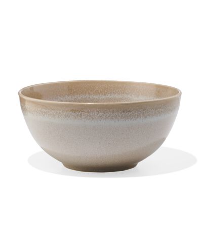 plat &agrave; salade &Oslash;22 cm Monaco &eacute;mail r&eacute;actif brun clair - 9650201 - HEMA