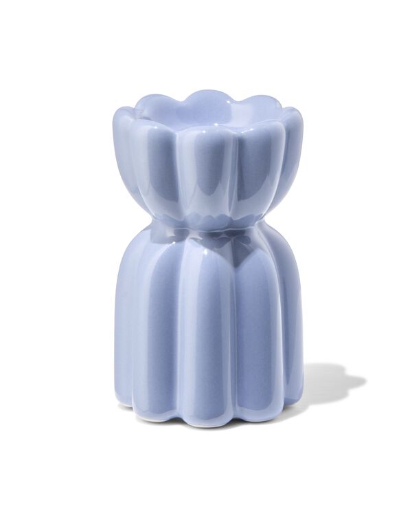 kandelaar ⌀6x10cm keramiek klaproos - 13326008 - HEMA