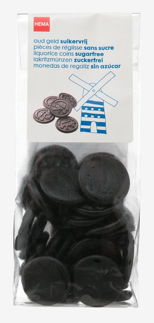 pièces de réglisse Old Dutch - sans sucre 130 grammes - 10500015 - HEMA