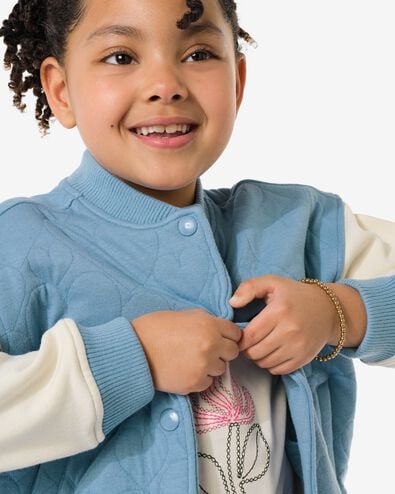 kindervest jersey hartjes blauw blauw - 30847705BLUE - HEMA