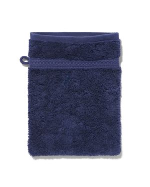 gant de toilette de qualité épaisse bleu nuit - 5250388 - HEMA
