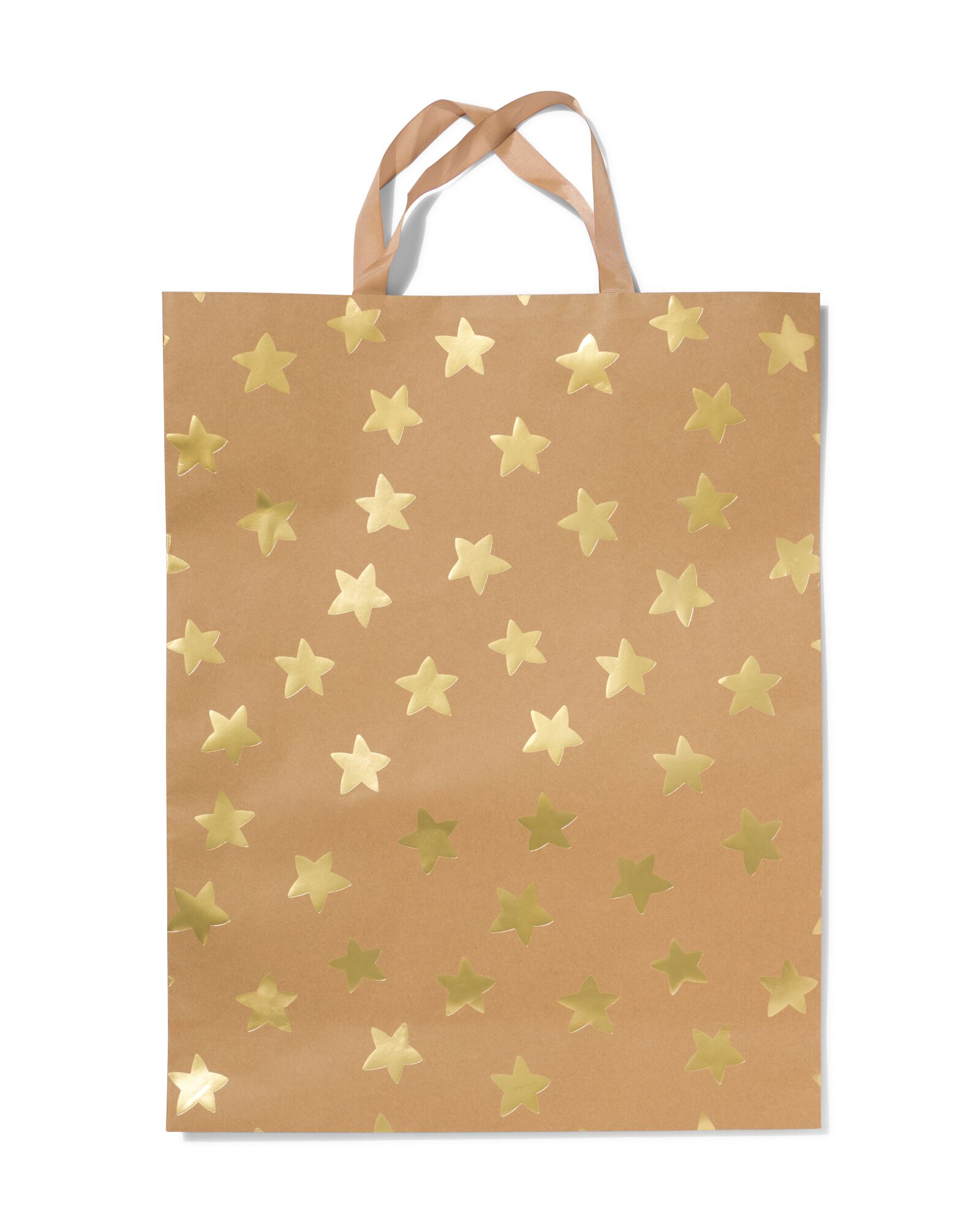 sac cadeau kraft/or xxl  - 25710102 - HEMA